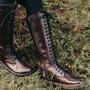 Women's Peerko Empire Chestnut Lace-Up Knee High Boots size 43